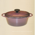 Oval Emaille Gusseisen Cocotte Pot Hersteller aus China Größe 30X23cm